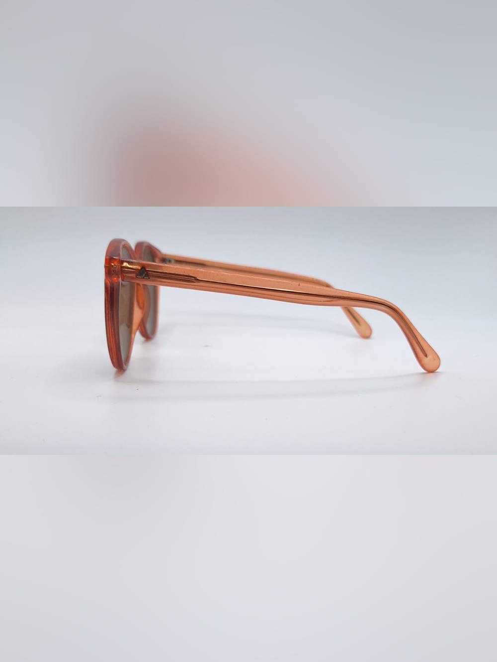 Liz Claiborne 10514 Brown Translucent Oval Sunglasses Frames Only - Picture 5 of 8